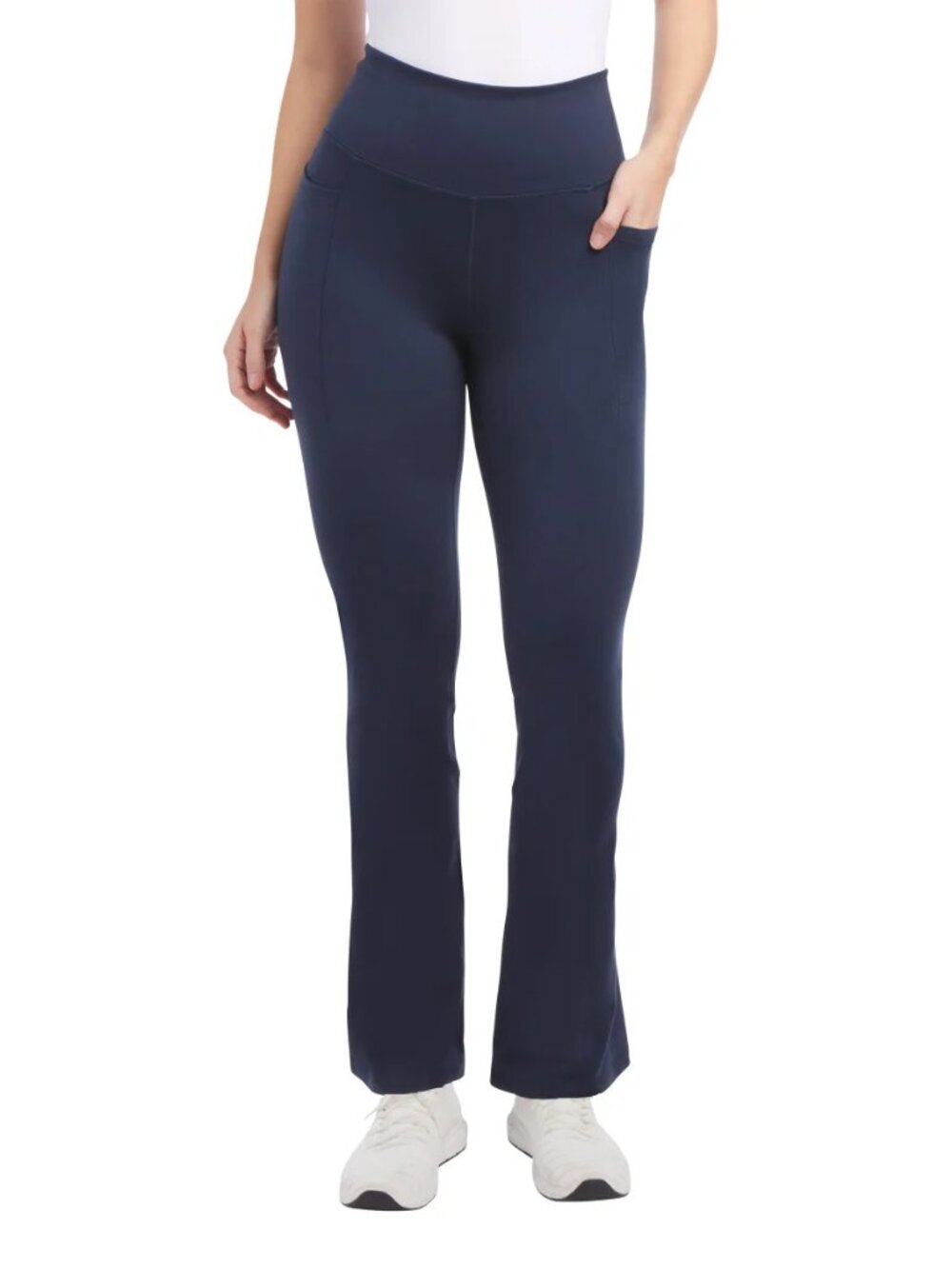 Jockey Women’s High Rise Athletic Yoga Pants Navy, Size Large (New)